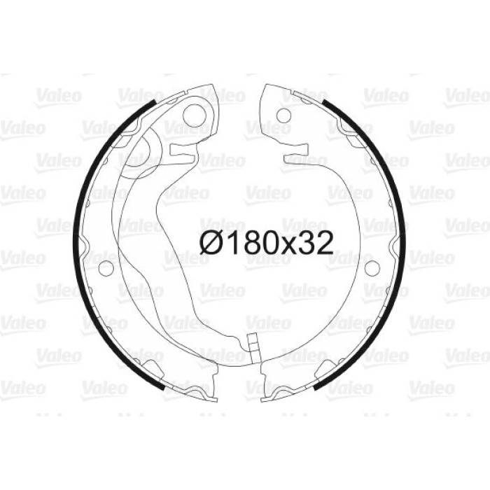 Valeo Bremsbacken 564173 Valeo Bremsbacken 564173