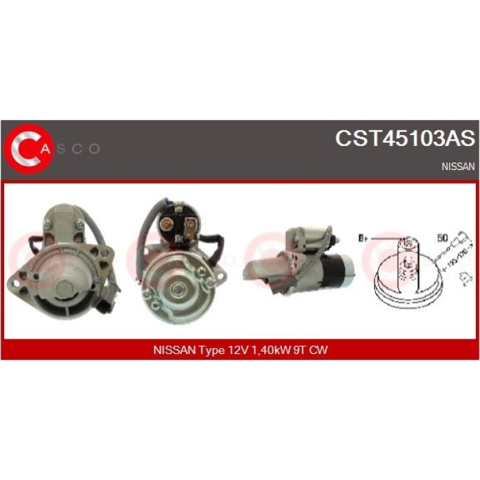 CASCO Anlasser CST45103AS CASCO Anlasser CST45103AS