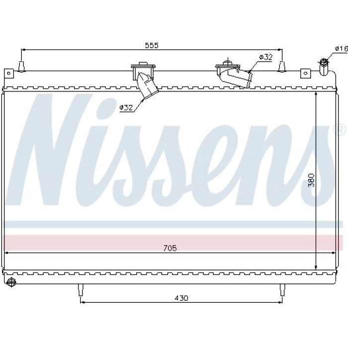 Nissens Wasserkühler PKW 63619 Nissens Wasserkühler PKW 63619