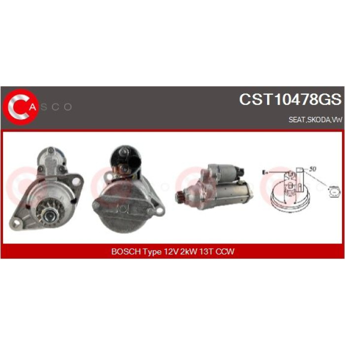 CASCO Anlasser CST10478GS
