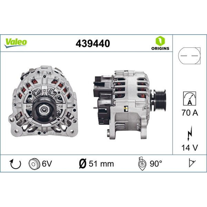 Valeo Lichtmaschine 439440 Valeo Lichtmaschine 439440