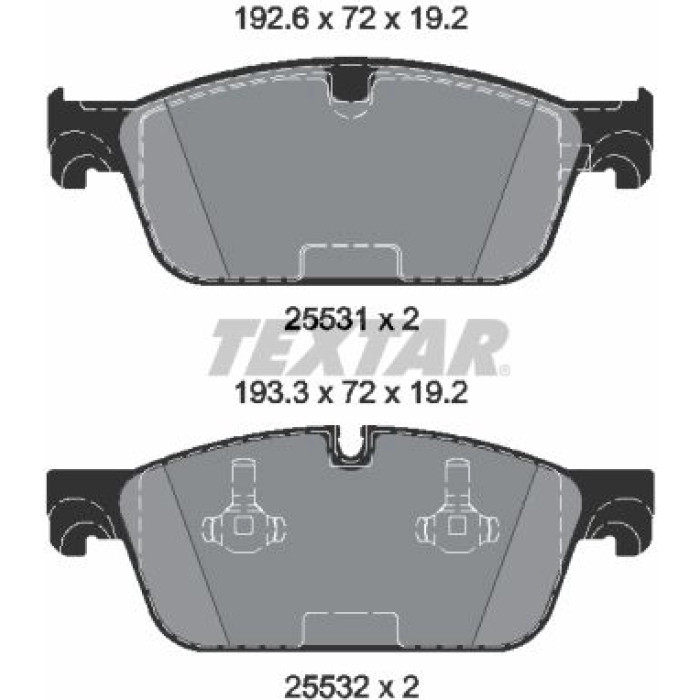 Textar Bremsbelagsatz 2553101