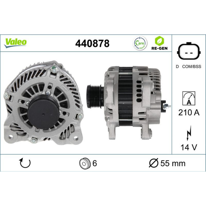 Valeo Lichtmaschine 440878 Valeo Lichtmaschine 440878