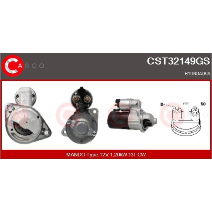 CASCO Anlasser CST32149GS CASCO Anlasser CST32149GS