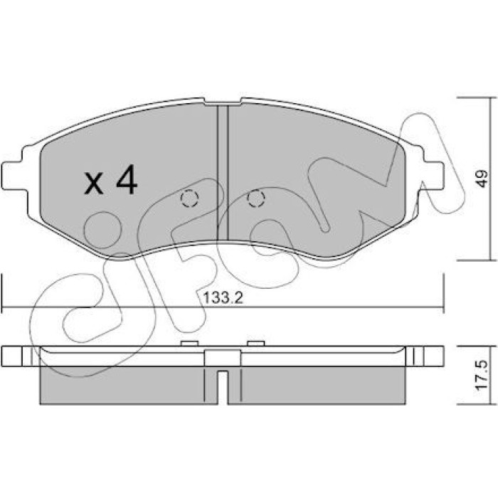 CIFAM Bremsbelagsatz, Scheibenbremse 822-508-0 CIFAM Bremsbelagsatz, Scheibenbremse 822-508-0