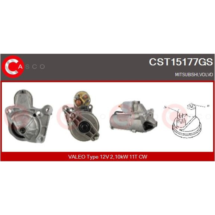 CASCO Anlasser CST15177GS CASCO Anlasser CST15177GS