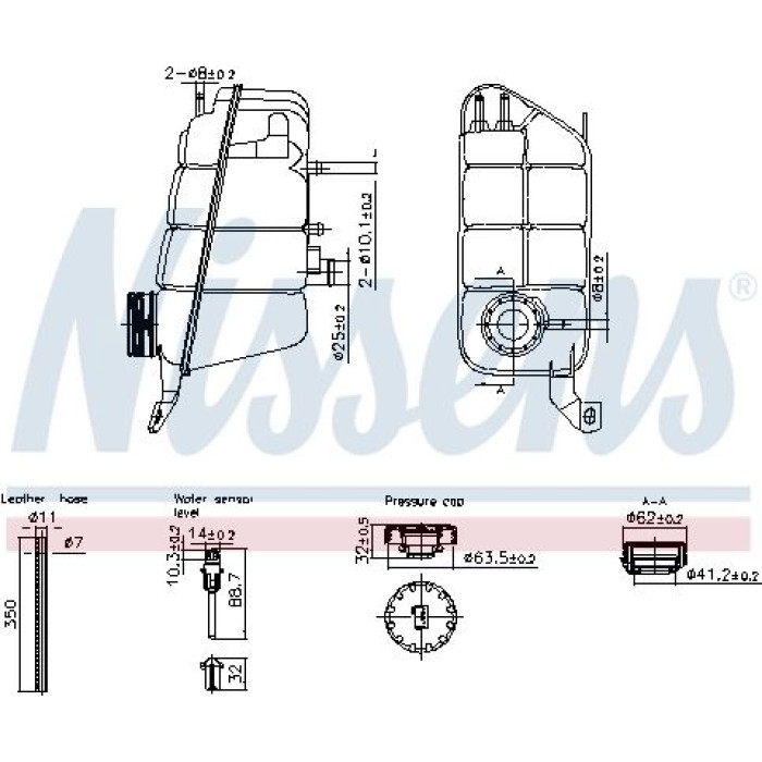 Nissens Kühlmittel-Ausgleichsbehälter 996271 Nissens Kühlmittel-Ausgleichsbehälter 996271