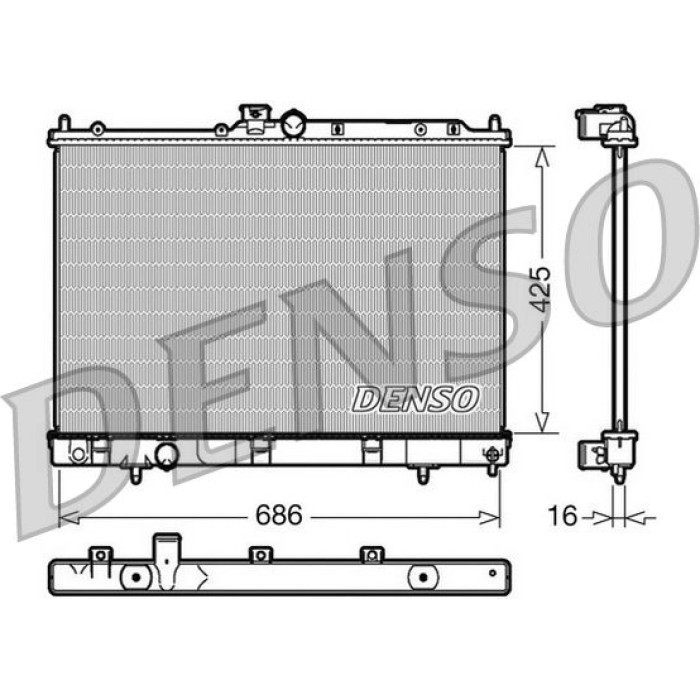 Denso Motorkühler DRM45031 Denso Motorkühler DRM45031