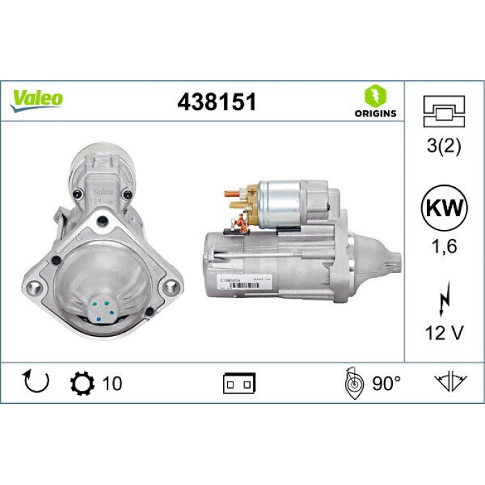 Valeo Anlasser 438151 Valeo Anlasser 438151