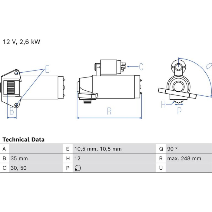 Bosch Starter 0 986 027 230 Bosch Starter 0 986 027 230