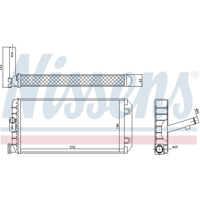 Nissens Heizungskühler LKW 72053 Nissens Heizungskühler LKW 72053
