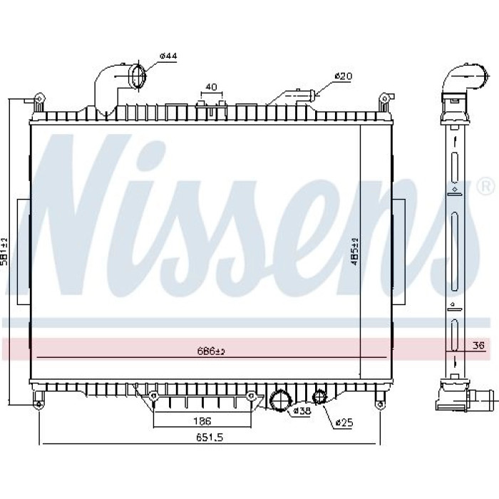 Nissens Wasserkühler PKW 64330 Nissens Wasserkühler PKW 64330