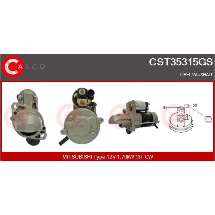 CASCO Anlasser CST35315GS CASCO Anlasser CST35315GS
