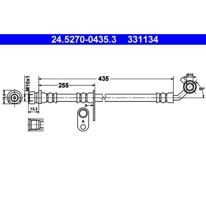 ATE Bremsschlauch 24.5270-0435.3 ATE Bremsschlauch 24.5270-0435.3