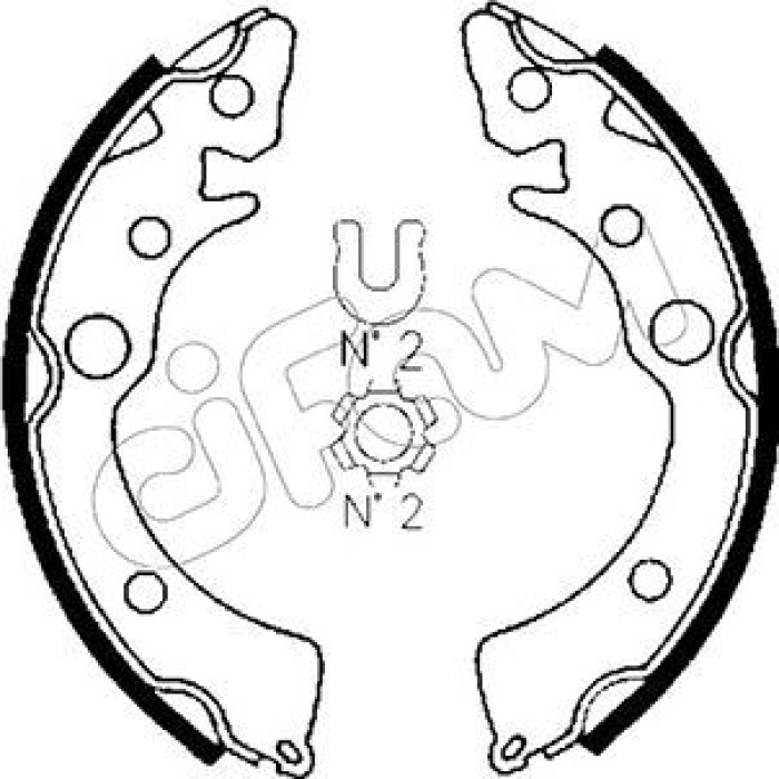 CIFAM Bremsbackensatz 153-150