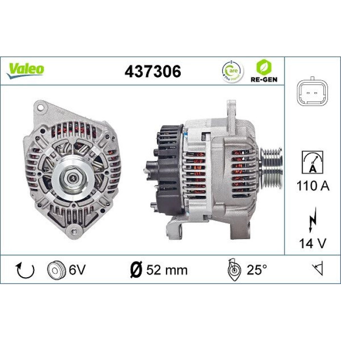 Valeo Lichtmaschine 437306 Valeo Lichtmaschine 437306