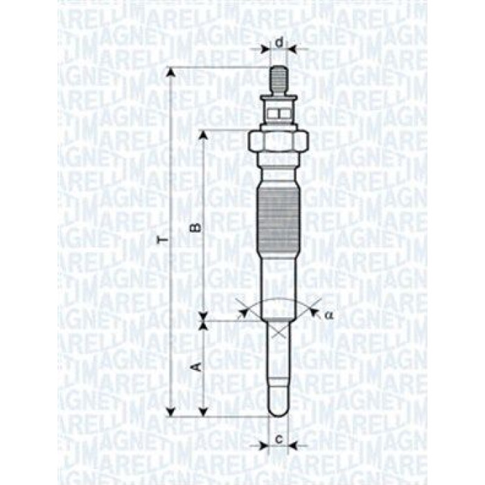 Magneti Marelli Glühkerze 062900063304 Magneti Marelli Glühkerze 062900063304