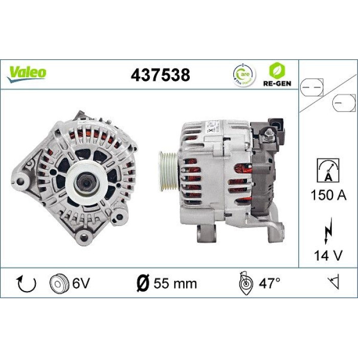Valeo Lichtmaschine 437538 Valeo Lichtmaschine 437538