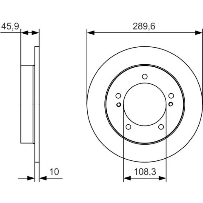 Bosch Bremsscheibe 0 986 479 B09 Bosch Bremsscheibe 0 986 479 B09