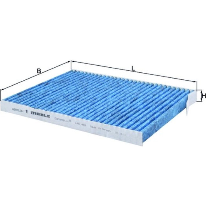 LAO 469 MAHLE Innenraumfilter 469, Aktivkohlefilter, antiallergisch, antibakteriell – u. a. für Renault Koleos I (HY_) – OE Nummer 272770840R - l LAO 469 MAHLE Innenraumfilter 469, Aktivkohlefilter, antiallergisch, antibakteriell – u. a. für Renault Koleos I (HY_) – OE Nummer 272770840R - l