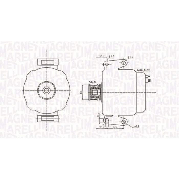 Magneti Marelli Lichtmaschine 063731630010 Magneti Marelli Lichtmaschine 063731630010