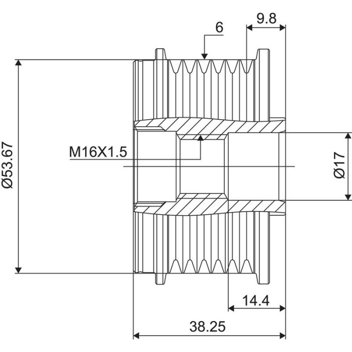 588028 Valeo Lichtmaschinenfreilauf 588028 588028 Valeo Lichtmaschinenfreilauf 588028