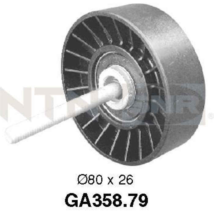 SNR Umlenk-/Führungsrolle, Keilrippenriemen GA358.79 SNR Umlenk-/Führungsrolle, Keilrippenriemen GA358.79