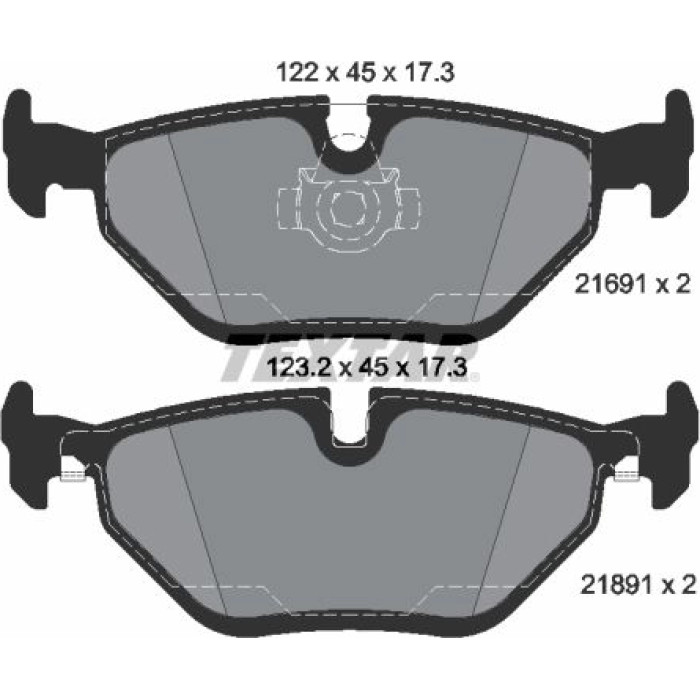 Textar Bremsbelagsatz 2169181 – ePad Textar Bremsbelagsatz 2169181 – ePad