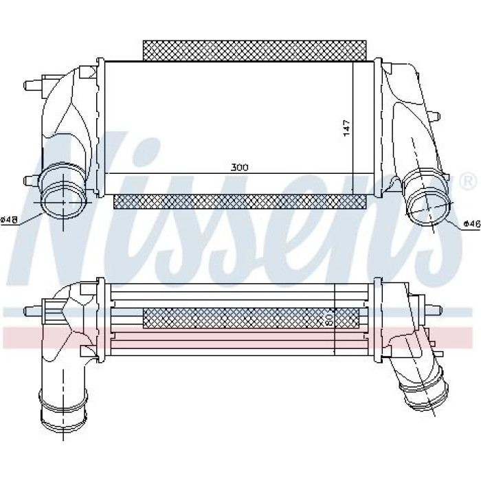 Nissens Ladeluftkühler PKW 96498 Nissens Ladeluftkühler PKW 96498