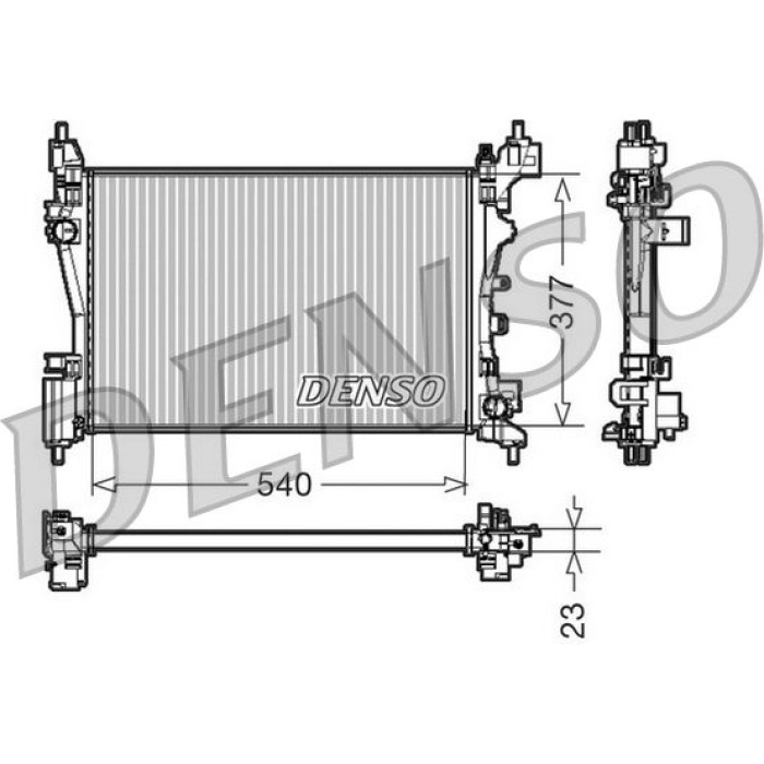 Denso Motorkühler DRM07042 Denso Motorkühler DRM07042