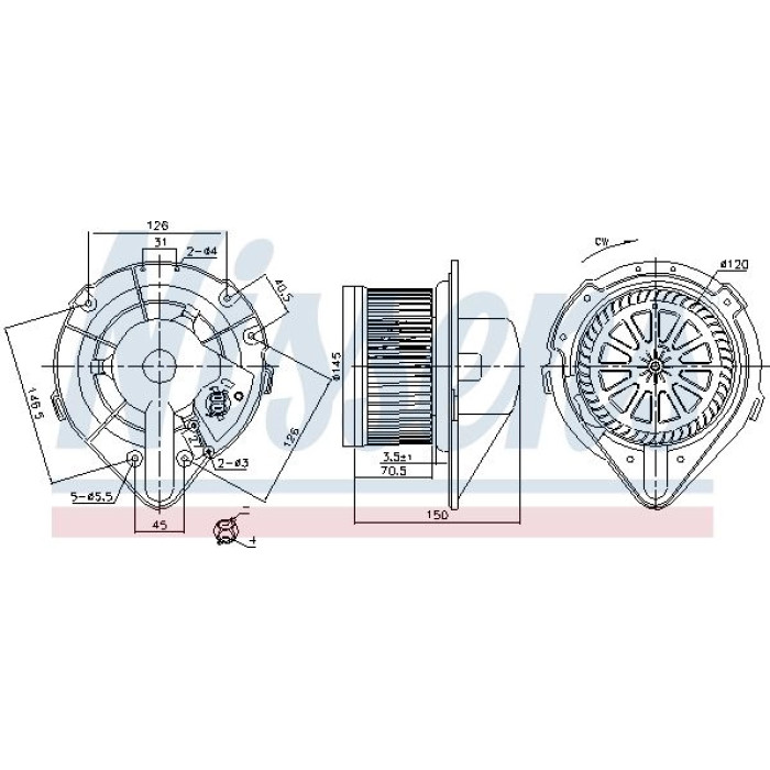 Nissens Innenraumgebläse 87798 Nissens Innenraumgebläse 87798