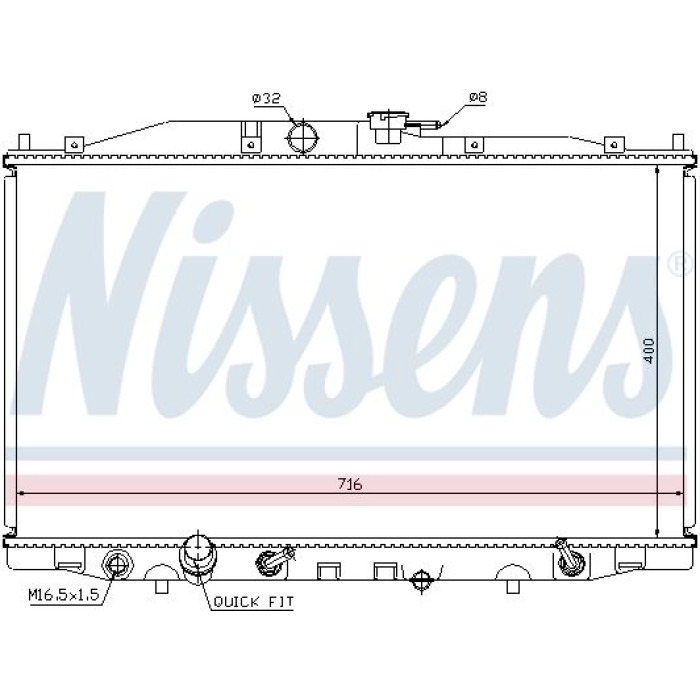 Nissens Wasserkühler PKW 68112 Nissens Wasserkühler PKW 68112