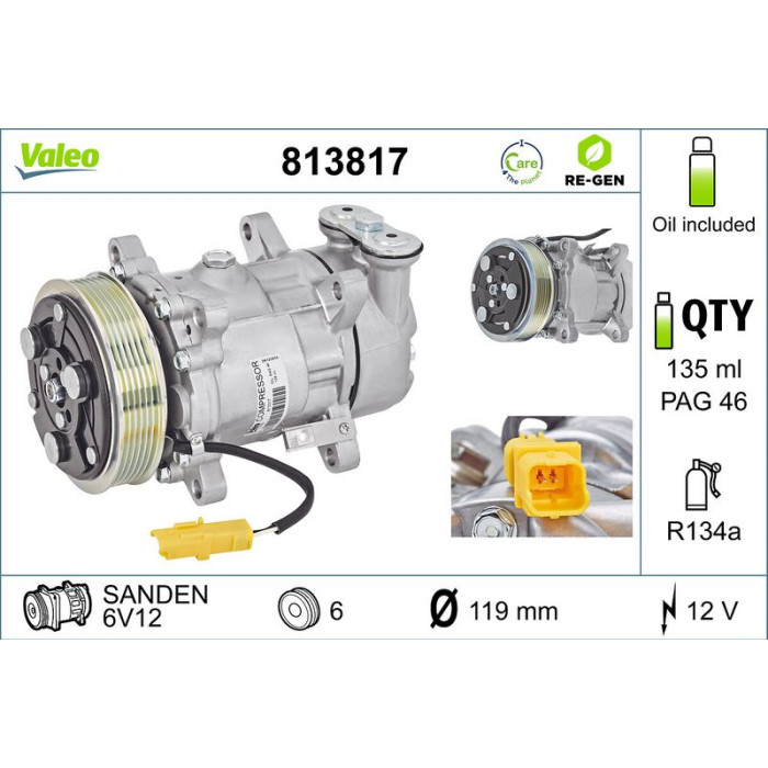 Valeo Kompressor 813817