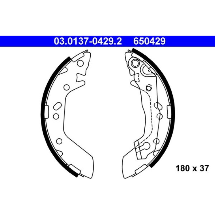 ATE Bremsbacken 03.0137-0429.2