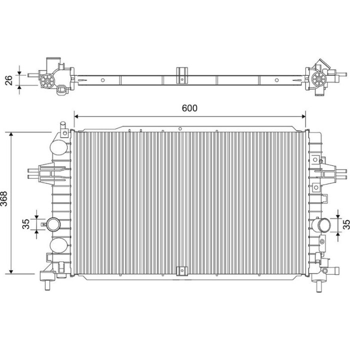 Valeo Motorkühler 701533