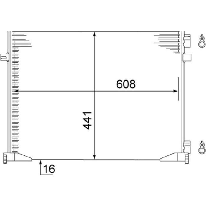 Kondensator, Klimaanlage AC 528 000S Kondensator, Klimaanlage AC 528 000S