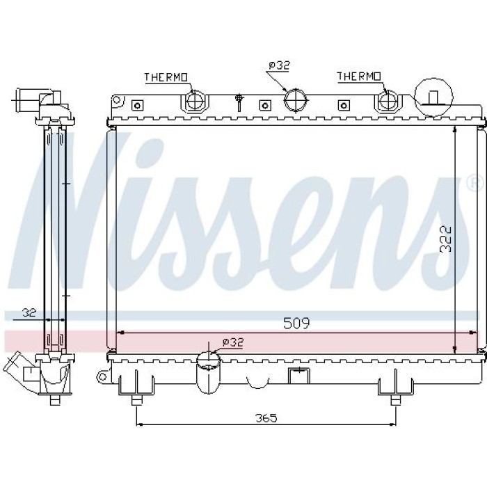Nissens Wasserkühler PKW 64305A Nissens Wasserkühler PKW 64305A