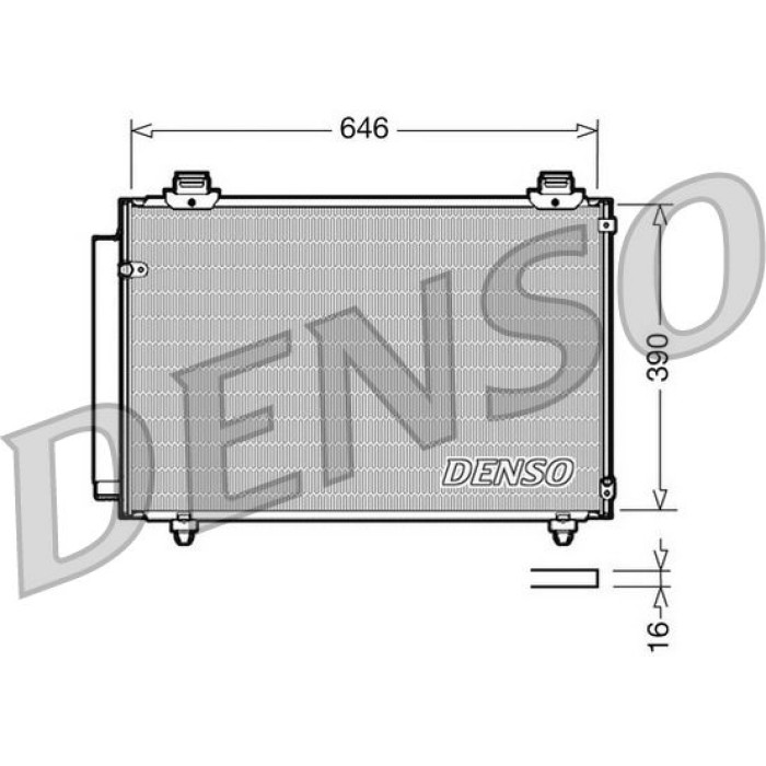 Denso Klimakondensator DCN50035
