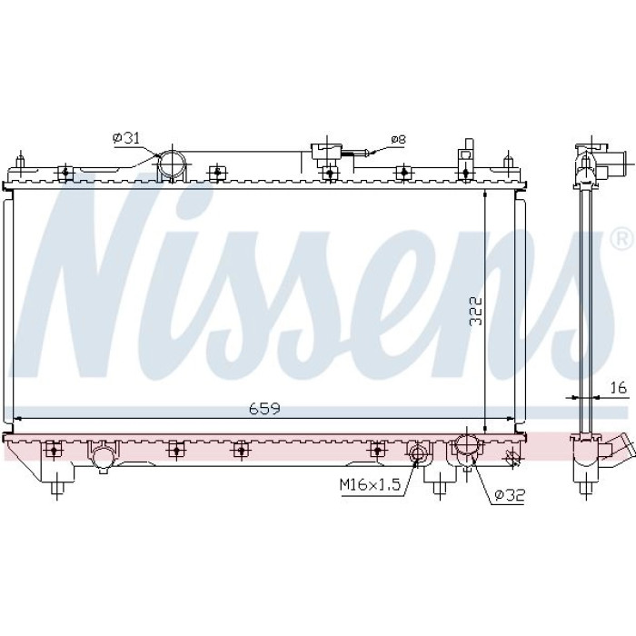 Nissens Wasserkühler PKW 64783A