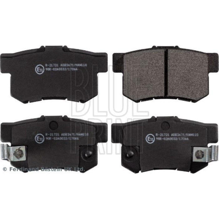 ADH24247 Bremsbelagsatz Honda T. Accord -98-/Prelude 96-/Legend/Civic 97-/Suzuki/Rover 600