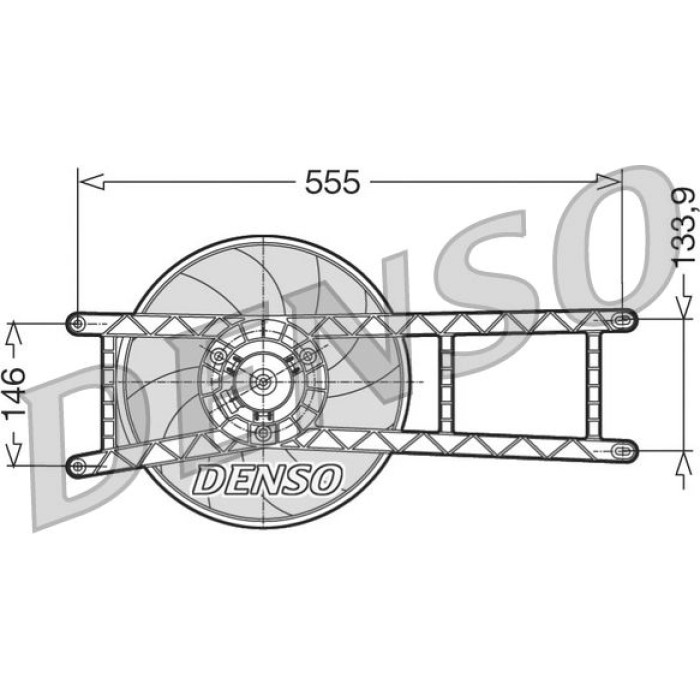 Denso Kühlerlüfter DER09017 Denso Kühlerlüfter DER09017