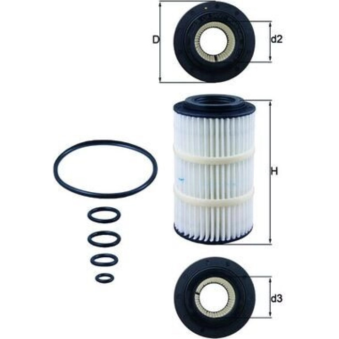 Mahle Original Ölfilter OX 345/7D Mahle Original Ölfilter OX 345/7D