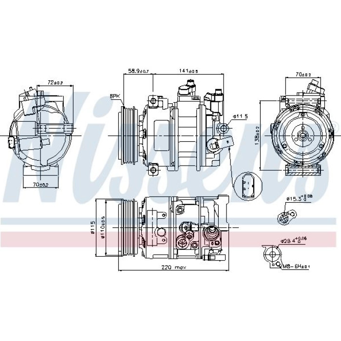 Nissens Kompressor 89211 Nissens Kompressor 89211