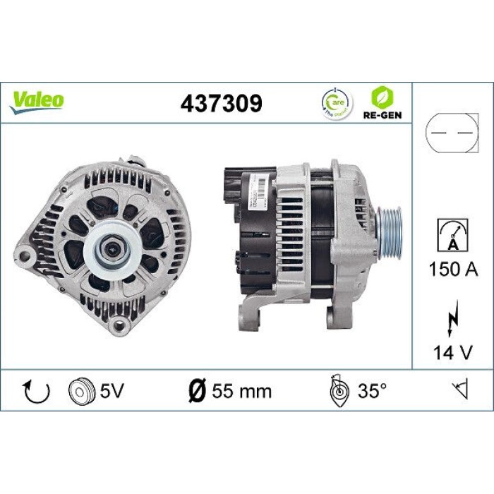 Valeo Lichtmaschine 437309 Valeo Lichtmaschine 437309