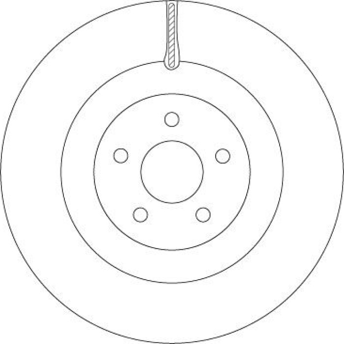 TRW Bremsscheibe Vorderachse DF6871