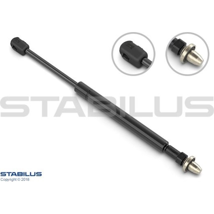 Stabilus Gasdruckfeder (Gasfeder), Heckscheibendämpfer, 250 N, 313 mm - 15621 Stabilus Gasdruckfeder (Gasfeder), Heckscheibendämpfer, 250 N, 313 mm - 15621