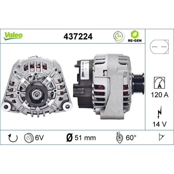 Valeo Lichtmaschine 437224 Valeo Lichtmaschine 437224