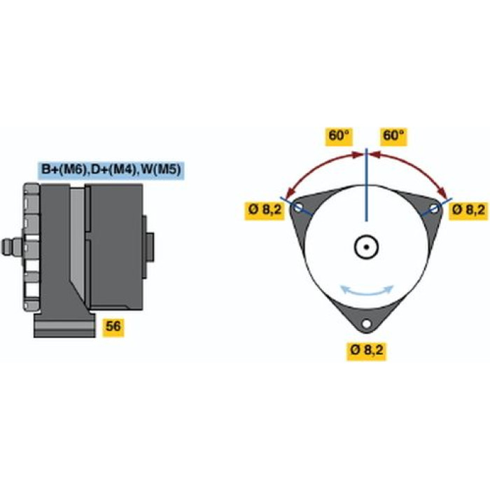 Bosch Generator 0120489707 Bosch Generator 0120489707