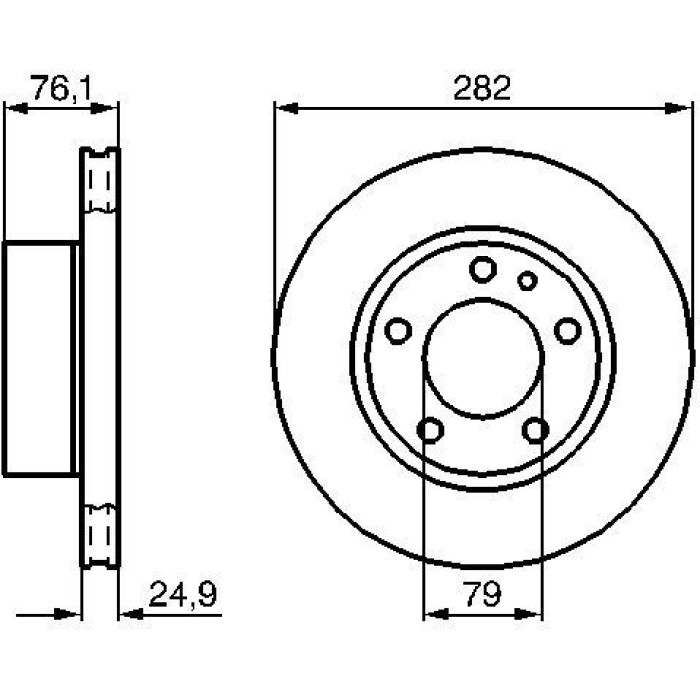 Bosch Bremsscheibe Vorderachse 0 986 478 217 Bosch Bremsscheibe Vorderachse 0 986 478 217