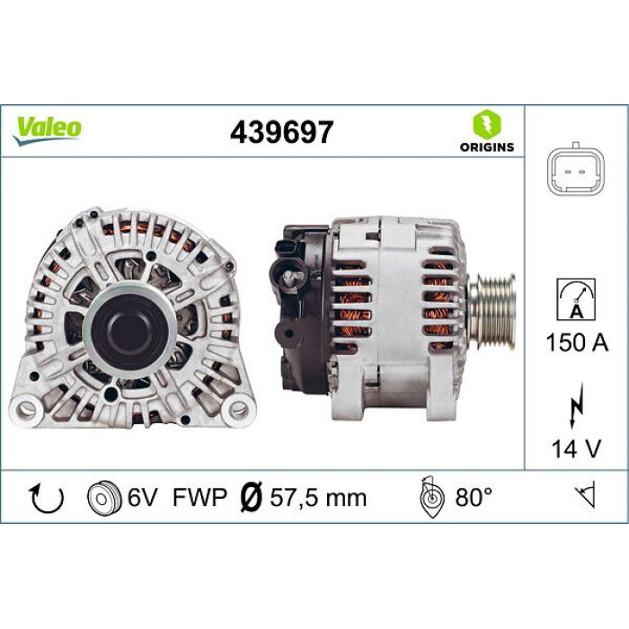 Valeo Lichtmaschine 439697 Valeo Lichtmaschine 439697